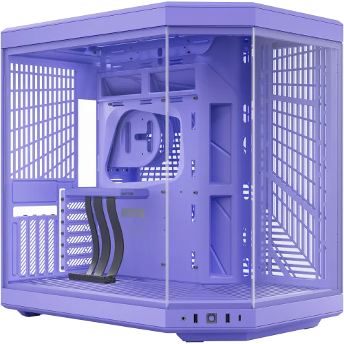 Корпус без блока питания/ Case HYTE Y70, Midi-Tower, TG, no fans, 2xUSB-A 3.2, 1xUSB Type-C, E-ATX, ATX, mATX, mITX Taro Milk (CS-HYTE-Y70-TM)