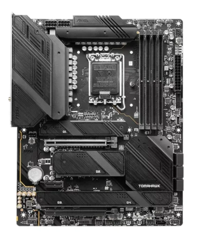 Материнская плата/ MB MSI INTEL Z790 s1700, 4xDDR5(256GB), HDMI 2.1/DP, 1xPCIe 5.0x16, 1xPCIe 4.0x16, 1xPCIe 3.0, 1xLAN (2.5GbE), Wi-Fi, BT, 7xSATA 6Gb/s, 4xM.2, 2xUSB-C, 8xUSB 3.2, ATX (MAG Z790 TOMAHAWK WIFI)