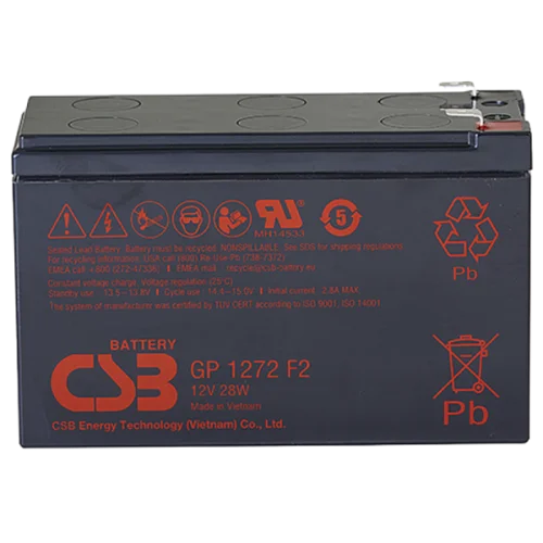 CSB Аккумуляторная батарея для ИБП (25W) (12V/ 7,2Ah) (GP1272 F2 (12V28W) CSB)