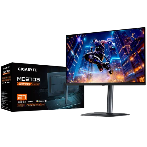 Монитор 27 Gigabyte MO27Q3 EK Black (QD OLED, 2560 x 1440, 360Hz, 0,03ms, 250cd/ m-]1000(пиковая), 1500:1, 2xHDMI-2.1, DP-1.4, 3xUSB3.2, USB Type-C(18Вт),Pivot (20VM0-MO27Q3BT-2EKR) фото 7