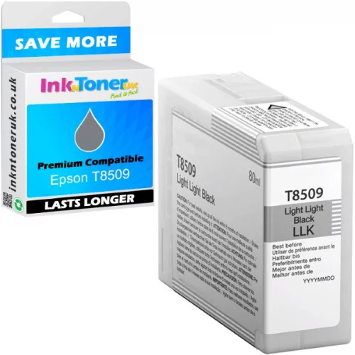 Картридж/ Epson T850 SC-P800 LLBlack T850900 UltraChrome HD ink 80ml (C13T850900)