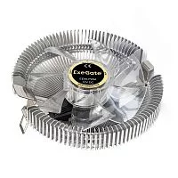 Exegate EX286150RUS Кулер ExeGate EE90-PWM (Al, LGA 775/ 1150/ 1151/ 1155/ 1156/ 1200/ 1700/ A­M2/ AM2+/ AM3/ AM3+/ AM4/ FM1/ FM2/ 754/ , TDP 75W, Fan 90mm, PWM, 800-2400RPM, Hydro bearing, 4pin, 11-24db, 215г, с те