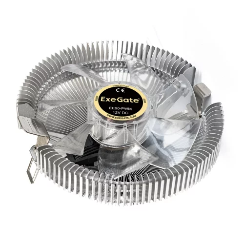 Exegate EX286150RUS Кулер ExeGate EE90-PWM (Al, LGA 775/ 1150/ 1151/ 1155/ 1156/ 1200/ 1700/ A­M2/ AM2+/ AM3/ AM3+/ AM4/ FM1/ FM2/ 754/ , TDP 75W, Fan 90mm, PWM, 800-2400RPM, Hydro bearing, 4pin, 11-24db, 215г, с те