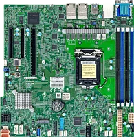 Материнская плата/ MB Supermicro X12STH-LN4F, Micro-ATX, 1x LGA-1200, Intel C256, 4 DIMM DDR4, 8 SATA3 ports, 1x PCIe 3.0 x4 (in x8 slot), 1x PCIe 4.0 x16, 1x PCIe 4.0 x4 (in x8 slot), 1x M.2 (1x PCI (MBD-X12STH-LN4F-B BUNDLE)