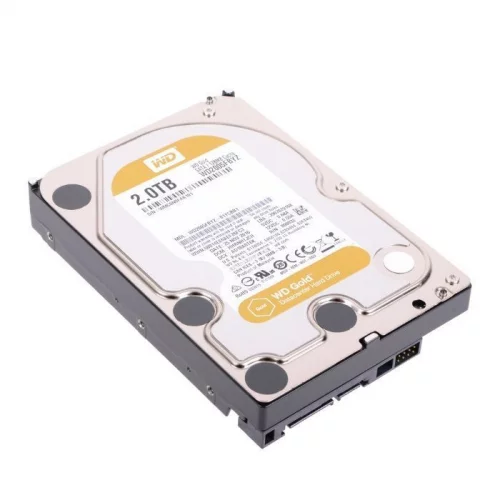 Жесткий диск/ HDD WD SATA3 2Tb Gold 7200 128mb 1 year warranty (WD2005FBYZ)