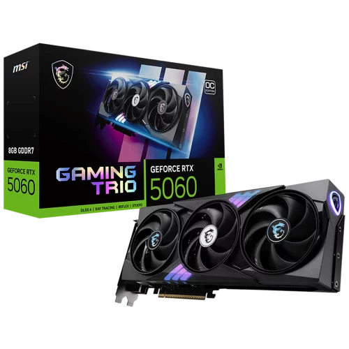 Видеокарта PCIE16 RTX5060 8GB RTX 5060 8G GAMING TRIO OC MSI