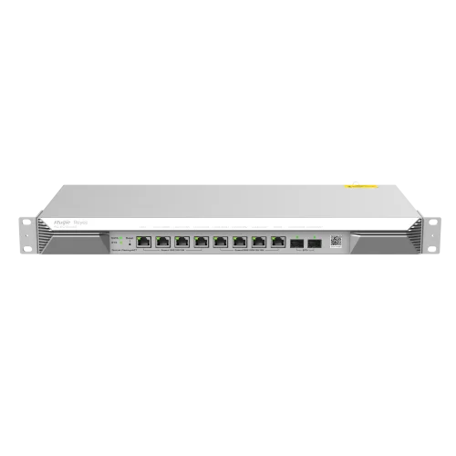 Маршрутизатор 1*WAN 2.5Гб/ с, 1*LAN 1Гб/ с, 3*LAN/ WAN 2.5Гб/ с, 3*LAN/ WAN 1Гб/ с, 2*1/ 2.5/ 10Гб/ с SFP+, 1500 одновременных пользователей, 4Gbps (RG-EG1510XS)