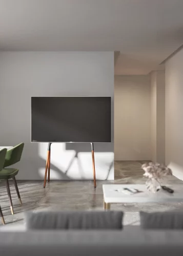 Подставка для телевизора Cactus CS-ST1247BKWN черный/орех 49-70 макс.40кг напольный фото 14