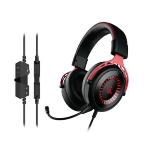Наушники Raskat Гарнитура Raskat Strike Strike 3U 7.1 Virtual Suround Sound Gaaming Headsets with RGB LED Backlight Speaker: Neodymium Magnet, D=40mm, 32oHm; Microphone: MIC BOM with 6027 microphone; Operation Control: Inline Control with Volumne Control фото 2