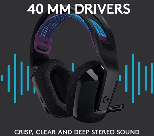 Гарнитура/ Logitech Headset G535 LIGHTSPEED Wireless Gaming BLACK- Retail (981-000972) фото 9