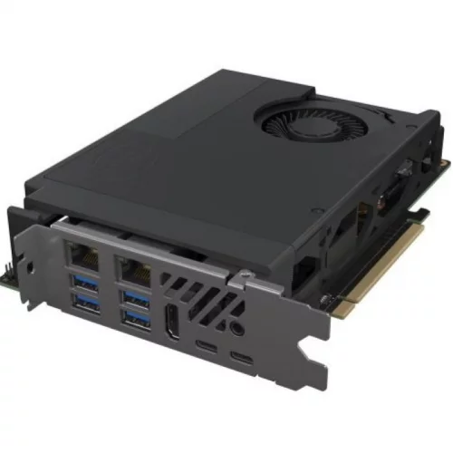 Вычислительный модуль Intel NUC 9 Pro/ Core i7-9850H/ 2xDDR4 SODIMM/ 2xM.2 SSD/ HDMI/ 2xThbolt3/ 4xUSB 3.1/ 2xLAN/ WiFi/ BT/ vPro, Intel AMT, 999LX3 (BKNUC9V7QNB) фото 2