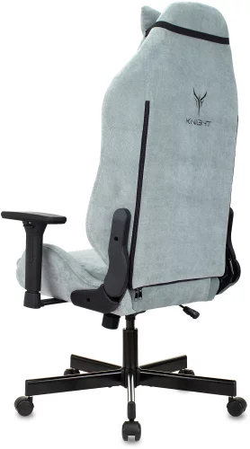 Кресло игровое Knight N1 Fabric серо-голубой Light-28 с подголов. крестов. металл (KNIGHT N1 SKY) фото 29