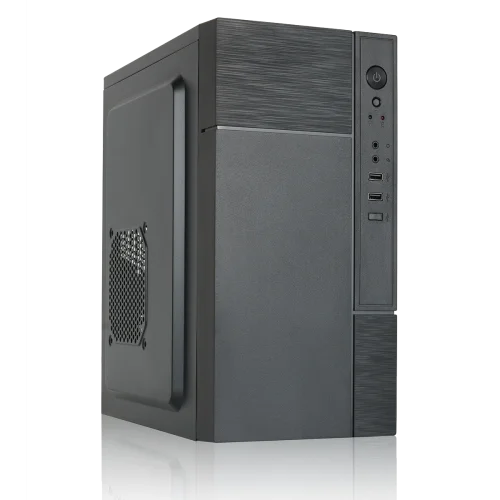 Корпус без блока питания/ Case Forza mATX case, black, W/ O PSU, w/ 2xUSB2.0, w/ pwr cord, w/ o FAN (FZ-017)