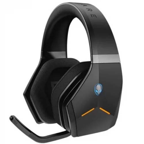 Гарнитура игровая Dell Headset AW988 Alienware, беспроводная, стерео, черный (520-AANP)