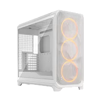 Корпус Компьютер без блока питания/ Case Fractal Design Meshify 3 XL RGB TG Clear Tint, Full-Tower, 3x140mm ARGB, 2xUSB-A 3.2 + 1xUSB 3.2 Type-C SSI-EEB, SSI-CEB, E-ATX, ATX, mATX, mITX, White (FD-C-MES3X-06)