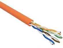 Кабель информационный Rexant 01-0049 кат.5E U/ UTP 4X2X24AWG LSZH внутренний 305м оранжевый