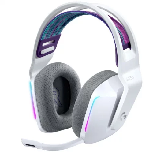 Гарнитура/ Logitech Headset G733 LIGHTSPEED Wireless RGB Gaming WHITE Retail (981-000883)