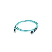 Кабельная сборка Hyperline FHD-MC3-503-MPOM12/ PS-MPOF12/ PS-A-1M-LSZH-AQ Патч-корд волоконно-оптический MPO (папа) - MPO (мама), 12 волокон, OM3, 40/ 100G, LSZH, 1м (FHD-MC3-503-MPOM12/PS-MPOF12/PS-A-1M-LSZ)