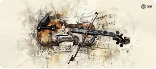 Коврик для мыши Cactus Musical 900x400x4мм (CS-MP-COR02XXL)