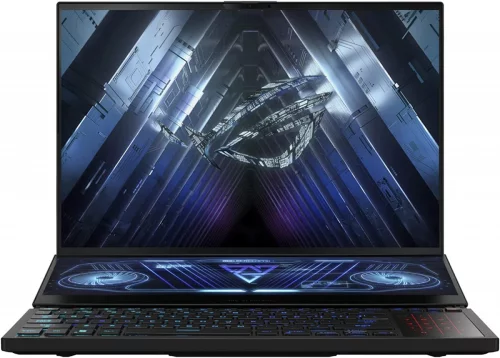 Ноутбук ASUS ROG Zephyrus Duo GX650RW-LO120X 16 LCD 2560x1600, AMD Ryzen 9 6900HX 3.3GHz, 32Gb RAM, 1Tb SSD, RTX 3070 Ti-8Gb, Win11Pro, черный (90NR0931-M00750)