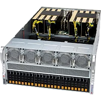 Серверная платформа/ Supermicro GPU SuperServer SYS-522GA-NRT (X14DBG-AP, CSE-528G2TS-R9K60P) 5U, 2x LGA-7529, 24x DDR5 ECC RDIMM, 24x 2.5" HS NVMe, 2x M.2 NVMe, 13x PCIe 5.0 x16 FHFL slots, 2x RJ45 1