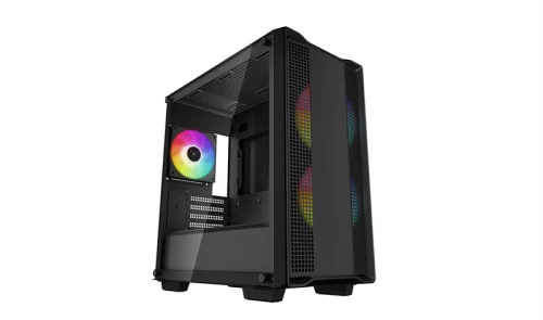 корпус Deepcool CC360 ARGB без БП, боковое окно (закаленное стекло), черный, mATX (R-CC360-BKAPM3-G-1)