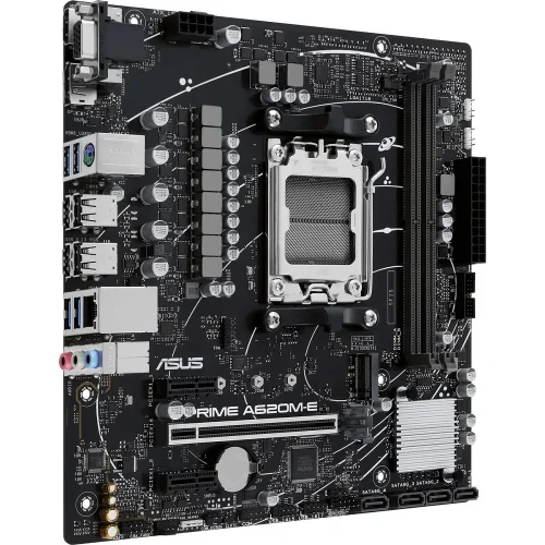 Материнская плата ASUS PRIME A620M-E-CSM, Socket AM5, A620, 2*DDR5, DP+VGA+HDMI, 4xSATA3, M2, Audio, Gb LAN, USB 3.2, USB 2.0, mATX (90MB1F50-M0EAYC) фото 3