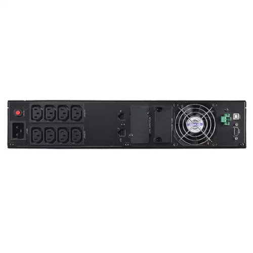 ИБП CyberPower OLS2000ERT2U, Rackmount, Online, 2000VA/1800W, 8 IEC-320 С13 розеток, USB&Serial, RJ11/RJ45, SNMPslot, LCD дисплей, Black, 0.5х0.8х0.2м., 22кг./ UPS Online CyberPower OLS2000ERT2U 2000VA/1800W USB/RS-232/EPO/SNMPslot/RJ11/45/ВБМ (8 IEC С13) фото 3