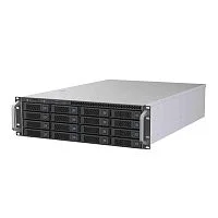 Procase BS316-SAS12-B-0 Корпус 3U Rack server case 16 SATA III / SAS 12Gbit hotswap HDD 4*MiniSAS HD(8643), черный, без блока питания, глубина 650мм, MB 12"x13"
