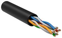 ITK Витая пара U/ UTP кат.5E 4х2х24AWG LDPE черный (305м) (LC3-C5E04-139)