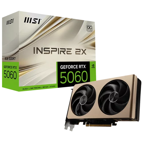 Видеокарта PCIE16 RTX5060 8GB RTX 5060 8G INSPIRE 2X OC MSI