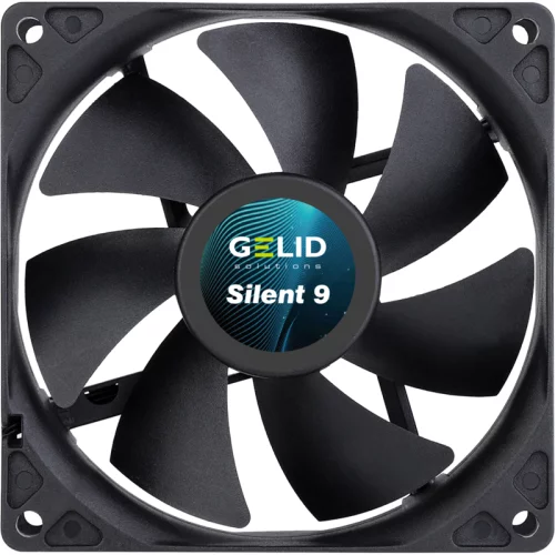 Вентилятор для корпуса ПК/ Вентилятор GELID Silent 9 Black, 92x92x25 мм, 1500 об/мин, черный