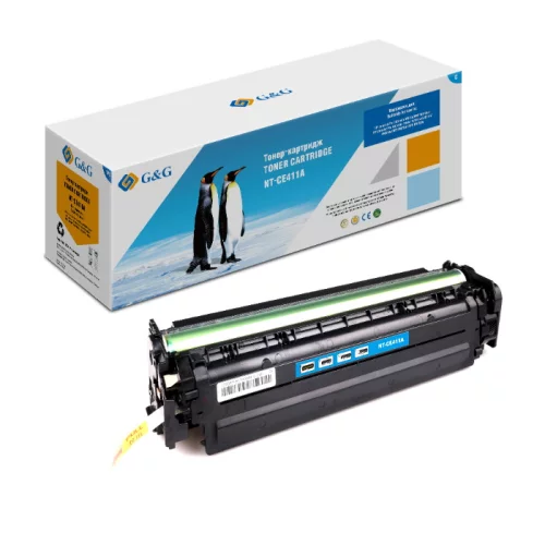 Тонер-картридж G&G NT-CE411A голубой 2600 страниц для HP LaserJet Pro 300 color M351 Pro400 color M451