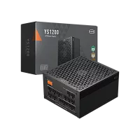 Блок питания ПК/ PCCooler, 1200W 80+ Gold (ATX, 3.1, , Full modular, 1x24(20+4)pin 610mm, 2xCPU 8(4+4)pin 700mm, 2xPCIe*2 8(6+2)pin 750mm, 1x12V(2x6) 12+4pin 500mm, 2xSATA*3+MOLEX4pin*1 450+120+120+150mm , Active, 135x135mm (P5-YS1200-G1F)