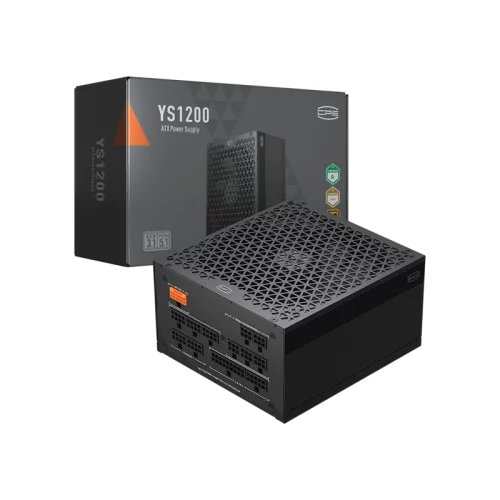 Блок питания ПК/ PCCooler, 1200W 80+ Gold (ATX, 3.1, , Full modular, 1x24(20+4)pin 610mm, 2xCPU 8(4+4)pin 700mm, 2xPCIe*2 8(6+2)pin 750mm, 1x12V(2x6) 12+4pin 500mm, 2xSATA*3+MOLEX4pin*1 450+120+120+150mm , Active, 135x135mm (P5-YS1200-G1F)
