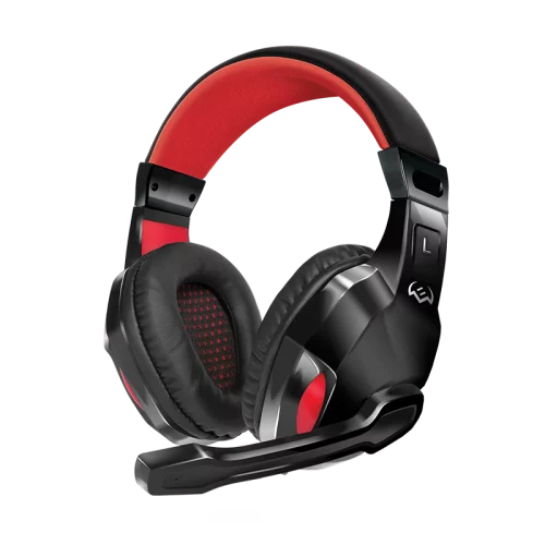 Игровые наушники с микрофоном SVEN AP-G857MV, черный-красный
