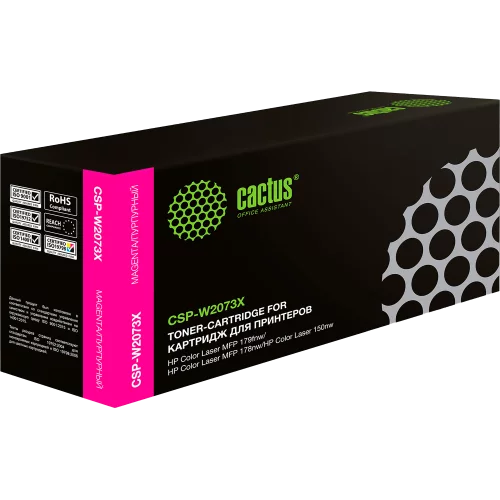 Картридж лазерный Cactus CSP-W2073X 117X пурпурный (1300стр.) для HP Color Laser 150a/150nw/178nw MFP/179fnw MFP