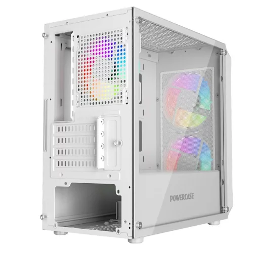 Powercase Mistral Micro A3B ARGB, Tempered Glass, 2x 140mm ARGB PWM+1x 120mm ARGB PWM, белый, mATX (CMMAW-A3) фото 6