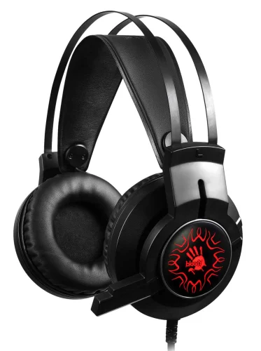Наушники с микрофоном A4Tech Bloody J437 черный 1.8м мониторные USB оголовье (J437) (J437#MLN) фото 2