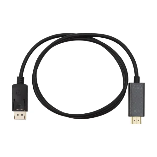 Bion Кабель DisplayPort - HDMI, 20M/ 19M, однонаправленный конвертор сигнала с DisplayPort в HDMI, 3м, черный [BXP-CC-DP-HDMI-030] фото 2