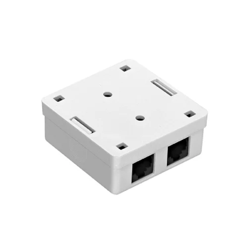 Exegate EX292845RUS Розетка внешняя двойная ExeGate SM2-RJ45-C6 RJ-45 кат.6 UTP Krone/ 110 фото 3