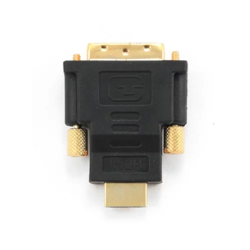 *Переходник Gembird HDMI-DVI 19M/ 19M(папа-папа), золотые разъемы [A-HDMI-DVI-1]
