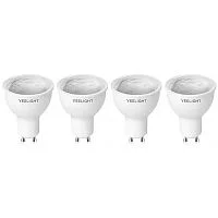 Комплект умных лампочек Yeelight GU10 Smart bulb W1(Dimmable)(4-pack) / YLDP004 (YGYC0120005WTEU)