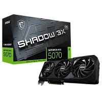 Видеокарта MSI PCI-E RTX 5070 12G SHADOW 3X OC NVIDIA GeForce RTX 5070 12Gb 192bit GDDR7 2542/ 28000 HDMIx1 DPx3 HDCP Ret