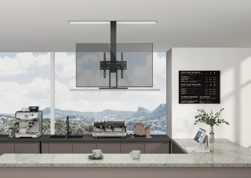 Кронштейн для телевизора Cactus CS-STM-7844 черный 32-55 макс.45кг напольный (моторизованный лифт) фото 7