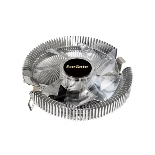 Exegate EX286146RUS Кулер ExeGate Wizard EE91-BLUE (Al, LGA775/1150/1151/1155/1156/1200/AM2/AM2+/AM3/AM3+/AM4/FM1/FM2/754/939/940, TDP 75W, Fan 90mm, 2200RPM, Hydro bearing, 3pin, 22db, 215г, голубая фото 2