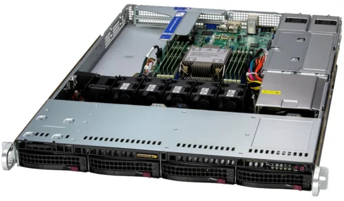 Сервер Supermicro SuperServer 1U 512B-WR 1x6520P/ 4x64GB/ 1xM.2 NVMe 480GB/ SFT-DCMS-SINGLE (SYS-512B-WR.)