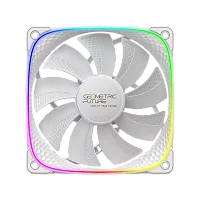 Вентилятор корпусный/ Case Cooler Geometric Future Squama 2503RW-12 Reverse (120x120x25mm, 4-pin PWM, ARGB, 57.67CFM, 29.87dBA, 1500RPM, White) (1F2503R112011)