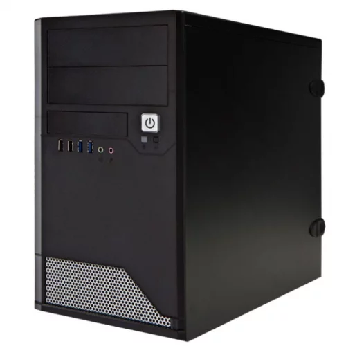Корпус Mini Tower InWin EMR048 Black/Silver (6120260) (6120260) Корпус Mini Tower InWin EMR048 Black/ Silver 1x3.5
