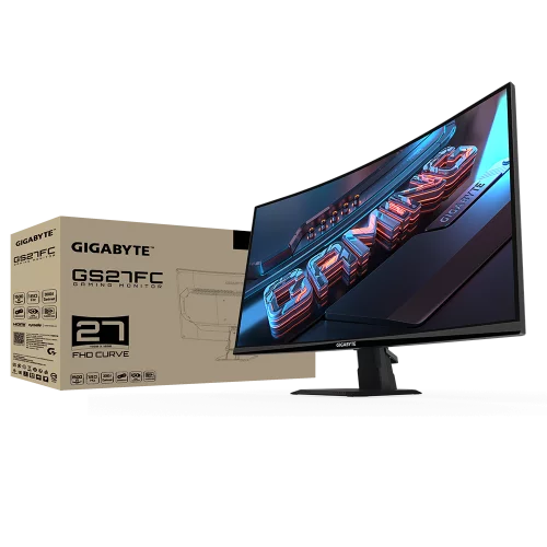 Монитор 27 Gigabyte GS27FC EK Black (VA LED 16:9 HDMI-2.0,DP-1.4 полуматовая 3000:1 250cd 178гр/ 178гр 1920x1080 180Hz FreeSync Premium ) (20VM0-GS27FCBM-1EKR) фото 3